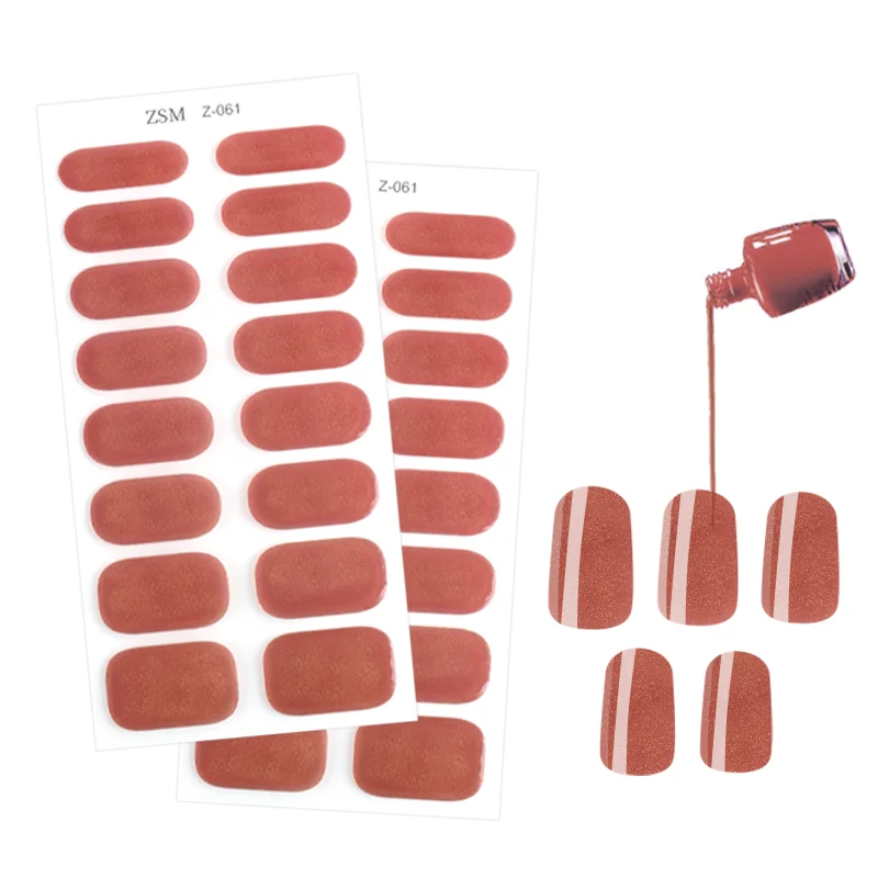 Nail Sticker Wrap Soak Off Gel Cleaner Semi Cured Uv Gel Nail Sticker