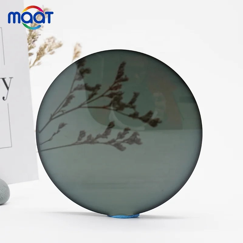 Maat manufacturer 1.56 photo green photochromic lens HMC transition lens eyewear sunglass lenses optical lens lentes de sol