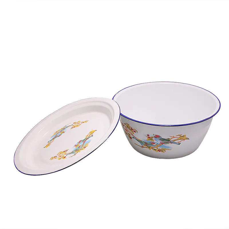 Fine Quality China Manufacturer   Casserole Pot  Cover Setenamel Enamel Finger Bowl