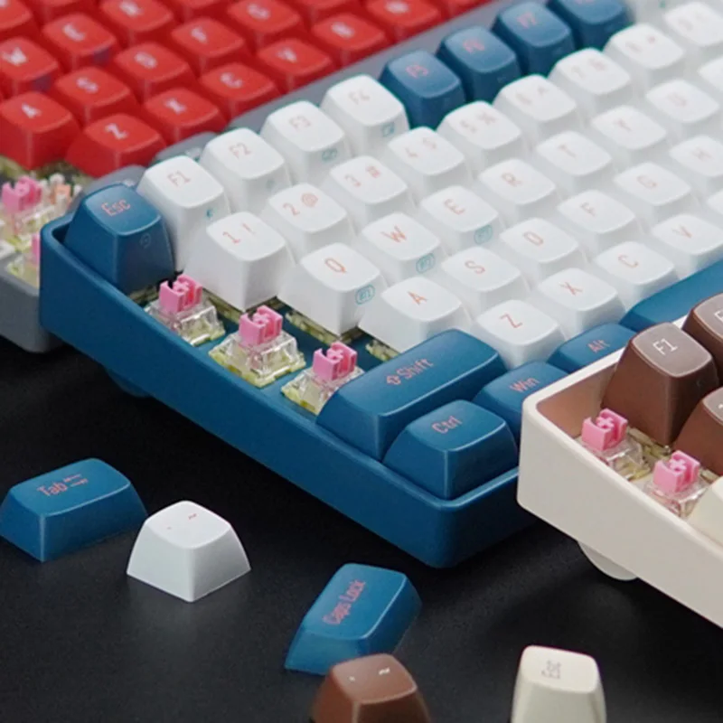 80%  Hot Swap Mechanical Keyboard RGB 87 Keys PBT Keycaps Keyboard Computer Gaming USB Gamer Keyboards