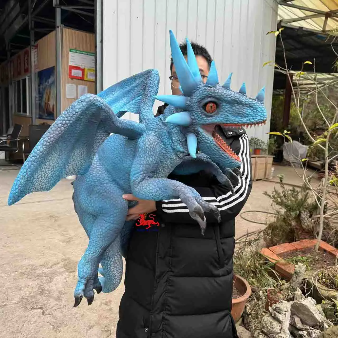 Small Animatronic Dinosaurs Hand Puppet Dragon Baby Dino