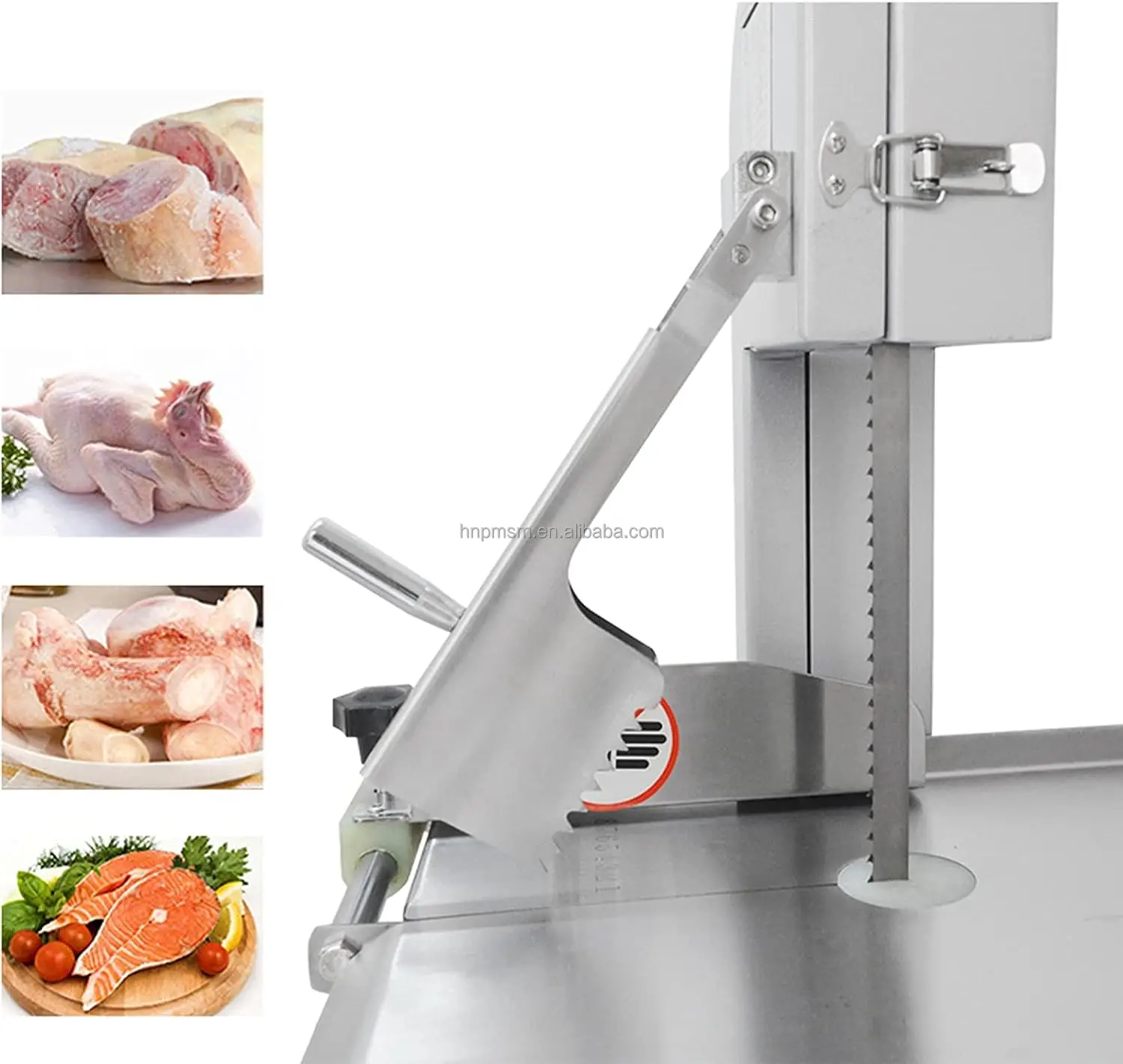 Bone and Meat Cutting Machine Butcher Electric Bone Saw Meat Band Saw Blade Industrial Meat Cutter and Frozen Food Slicing Tool