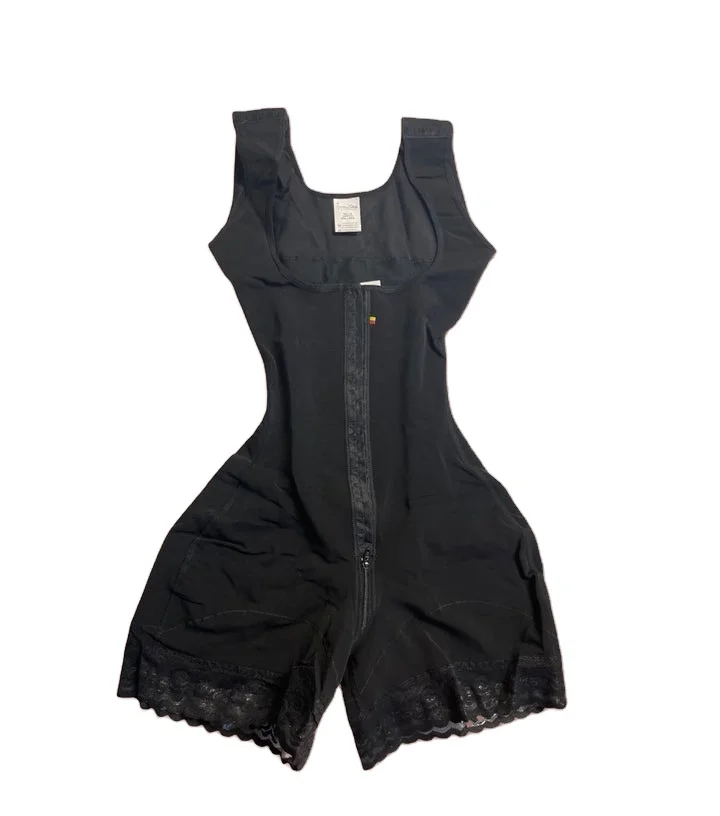 Sexy Black Shapewear Breathable Compression Control Tummy Breast Support Adjustable Push-up Bodysuit Women Knit Adults