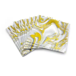 Floral Print Disposable Salmon Color Decoupage Paper Napkins, Decoupage Napkin