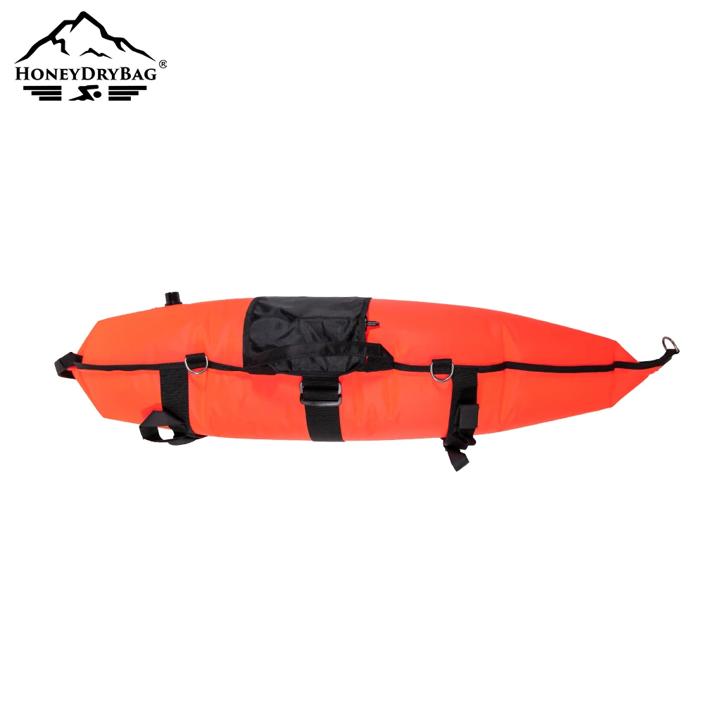 Рыболовный вертушка Из Нейлона 420D, поплавок с надувкой для полости рта и флагом для дайвинга, D-образные кольца из нержавеющей стали, высокая видимость