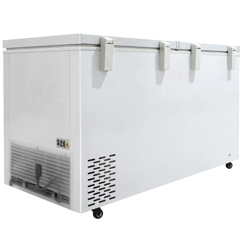 Used commercial glass door island freezer