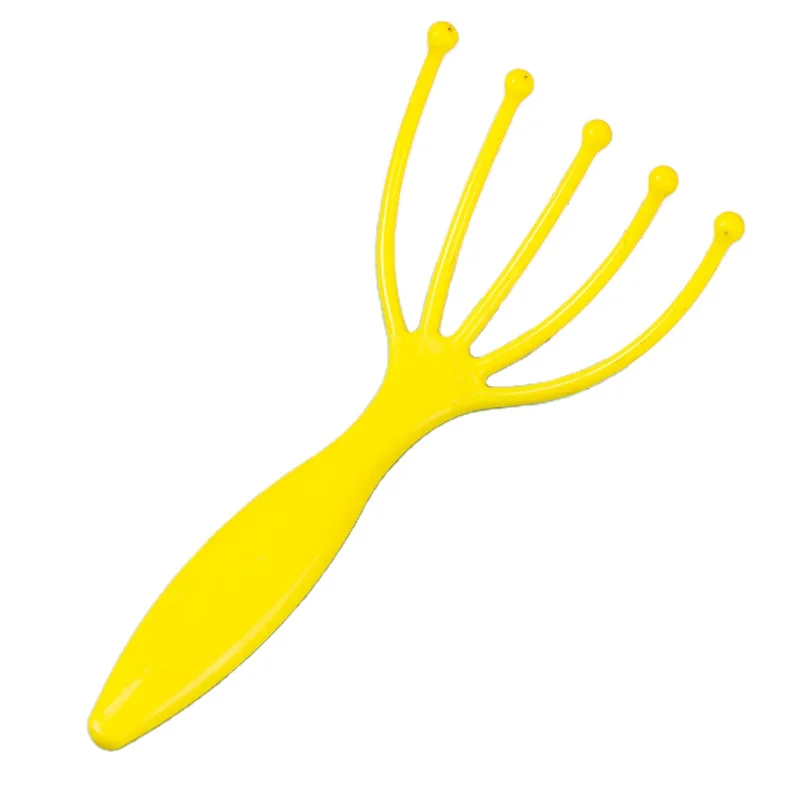 
 Hair Stimulation And Stress Handheld Head Massage Tingler 360 Degree Rotation Easy Use 5 Jaws Relief Pressure Massager For Head  