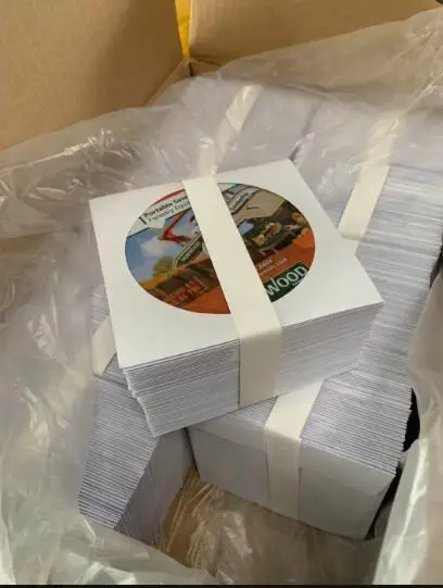 supply your Vinyl CD learn english cd and dvd copy burning pressing printing in clear plastic PP PVC sleeve packaging