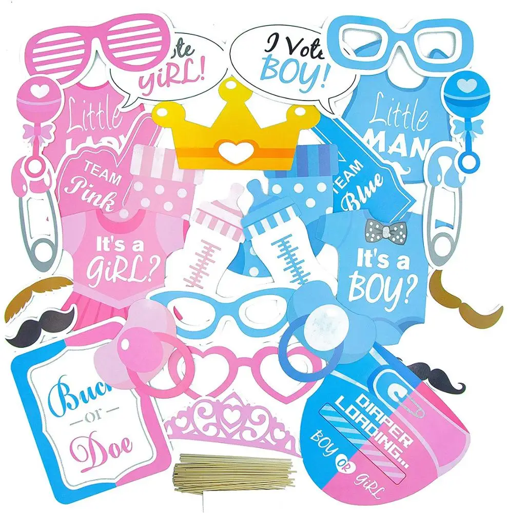 Partycool, это мальчик, это девочка, мальчик или девочка, конфетти, воздушные шарики, тарелки, чашки, пол, Репродукция для детского праздника, набор принадлежностей для вечеринки