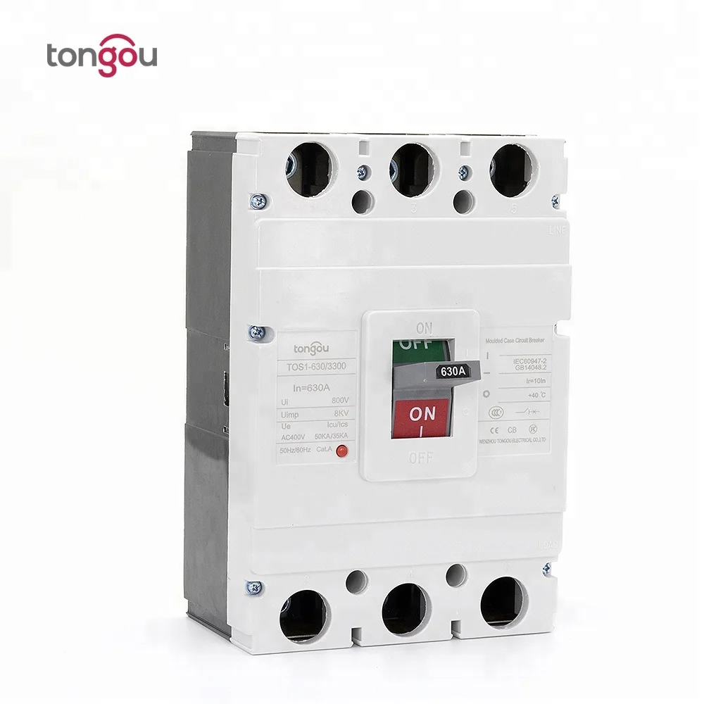 TOS1 250A переменного тока 3-полюсный MCCB выключатель в литом корпусе
