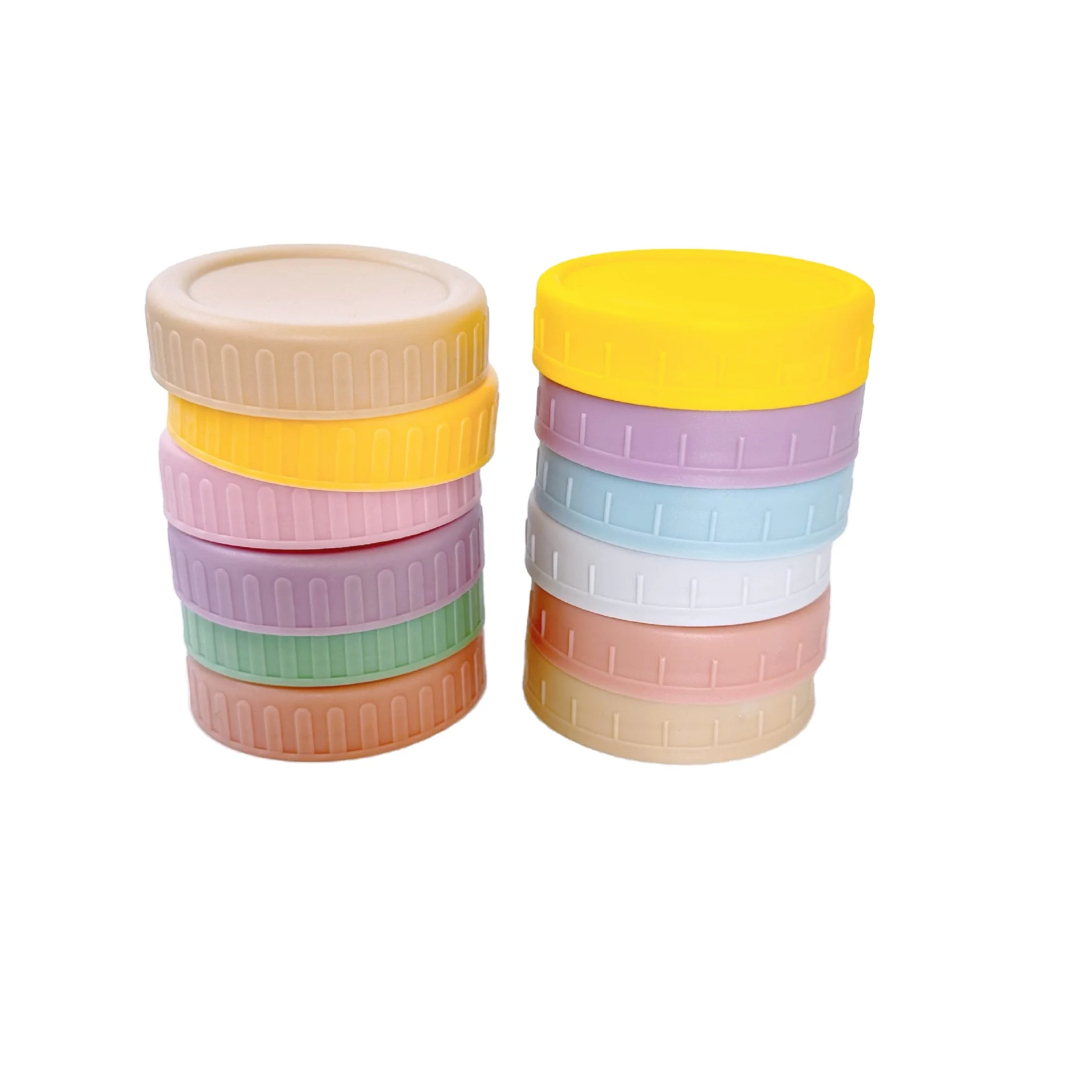 70mm 86mm plastic caps  bottle cup lid with silicon seal foam liner storage bottle mason glass jar lid