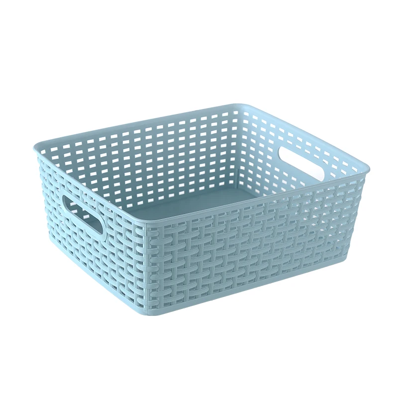SA-9603 Easy Storage Decorative Plastic Shelf Pantry Basket Bin