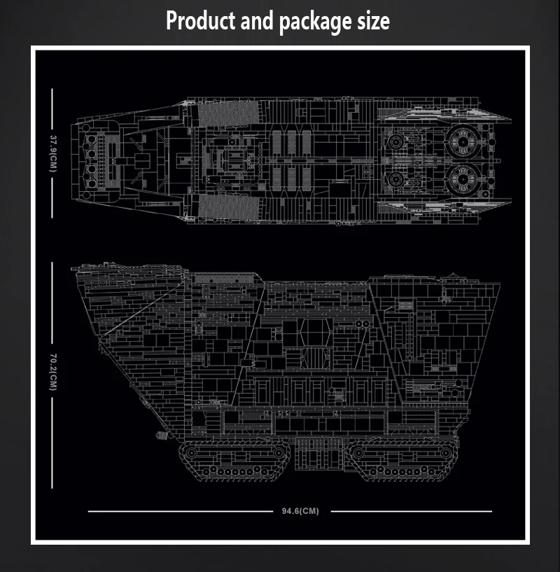 MOULD KING 21009 Star Toys Wars RC Electric Version Of The Desert Crawler Building Block Toys Sets 13168/PCS For Kids Bricks Toy