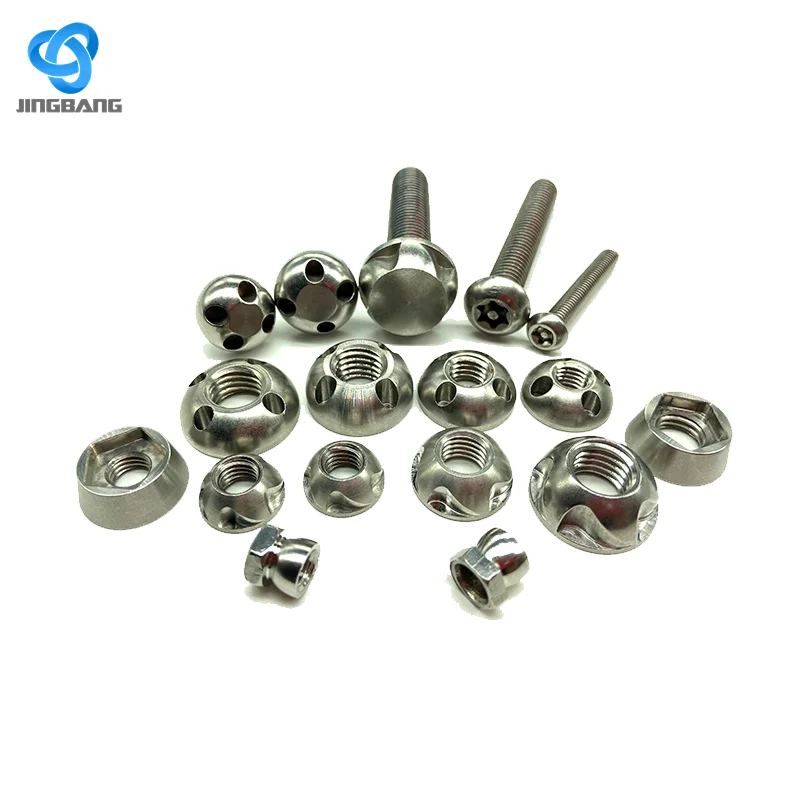 Cost Price Hexagon Flange Locked Nut M14-1.5 Hex torx  Prevailing Torque Lock Nut Car Wheel Anti Theft Nuts