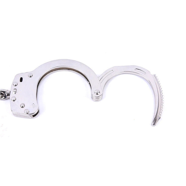 customizable double lock carbon steel metal handcuffs