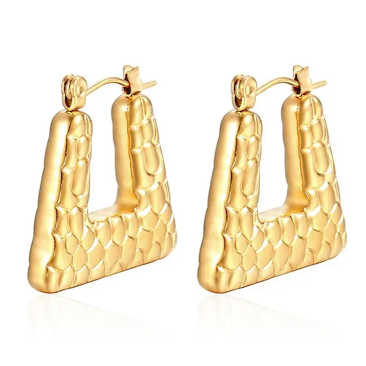 Stainless Steel AlloyFashion Jewelry Earrings arete chapa de oro Rhinestone Initial Zodiac Sign Vintage Clay Chrystal Earrings