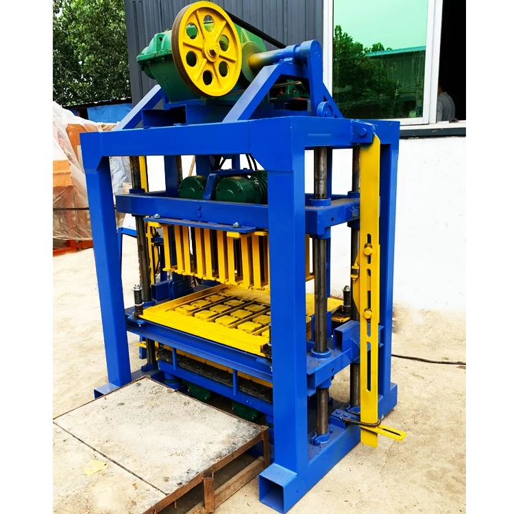Shiyue Qtj4-40 manual concrete hollow block cement brick forming machine manufacture for Congo