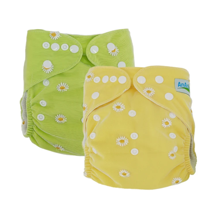 Low MOQ reusable adjustable and washable cloth diaper for baby