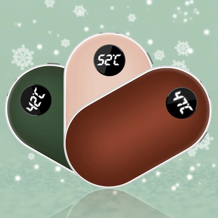 Reusable Mobile Hand Warmer Power Bank Heater For Hands Electric Portable Heater USB Rechargeable Hand Warmer for Women