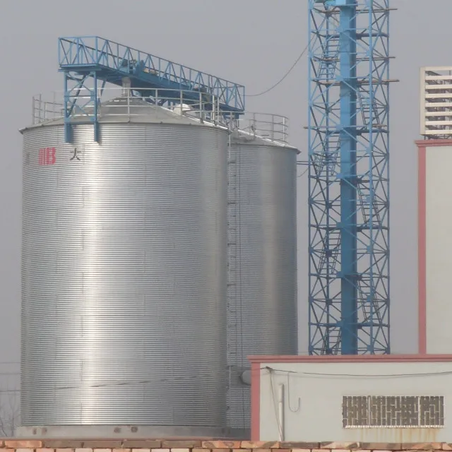 2500t galvanized grain storage silo bin