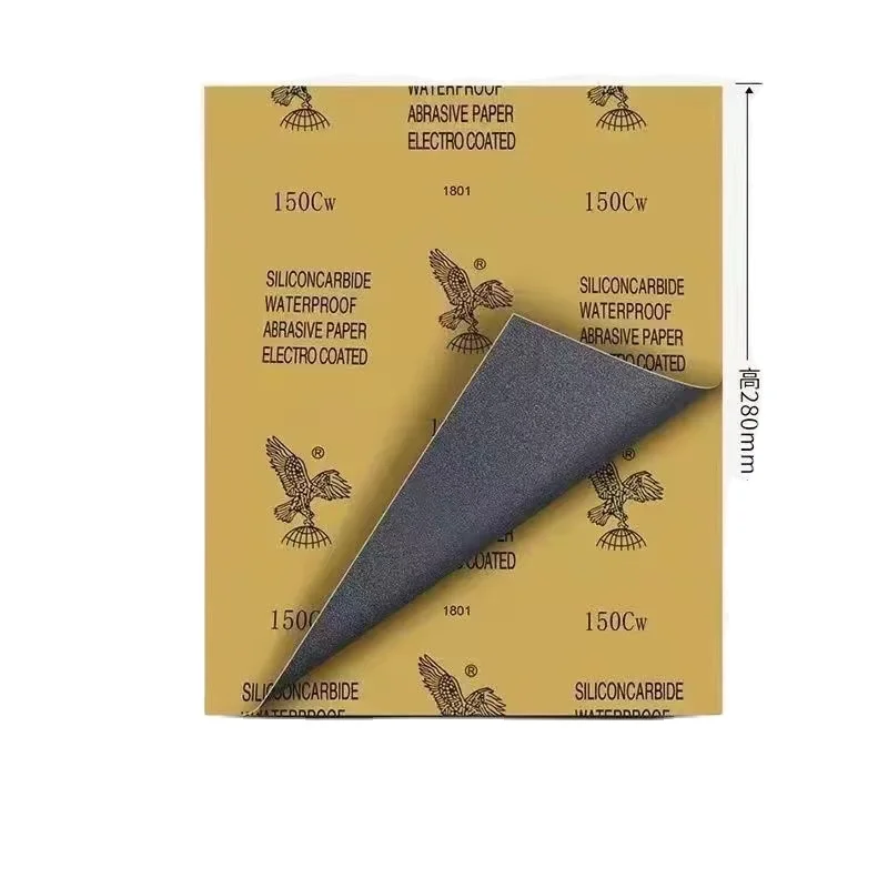 Waterproof sanding abrasive kraft sand paper sandpaper 180 240 grit  manufacturer