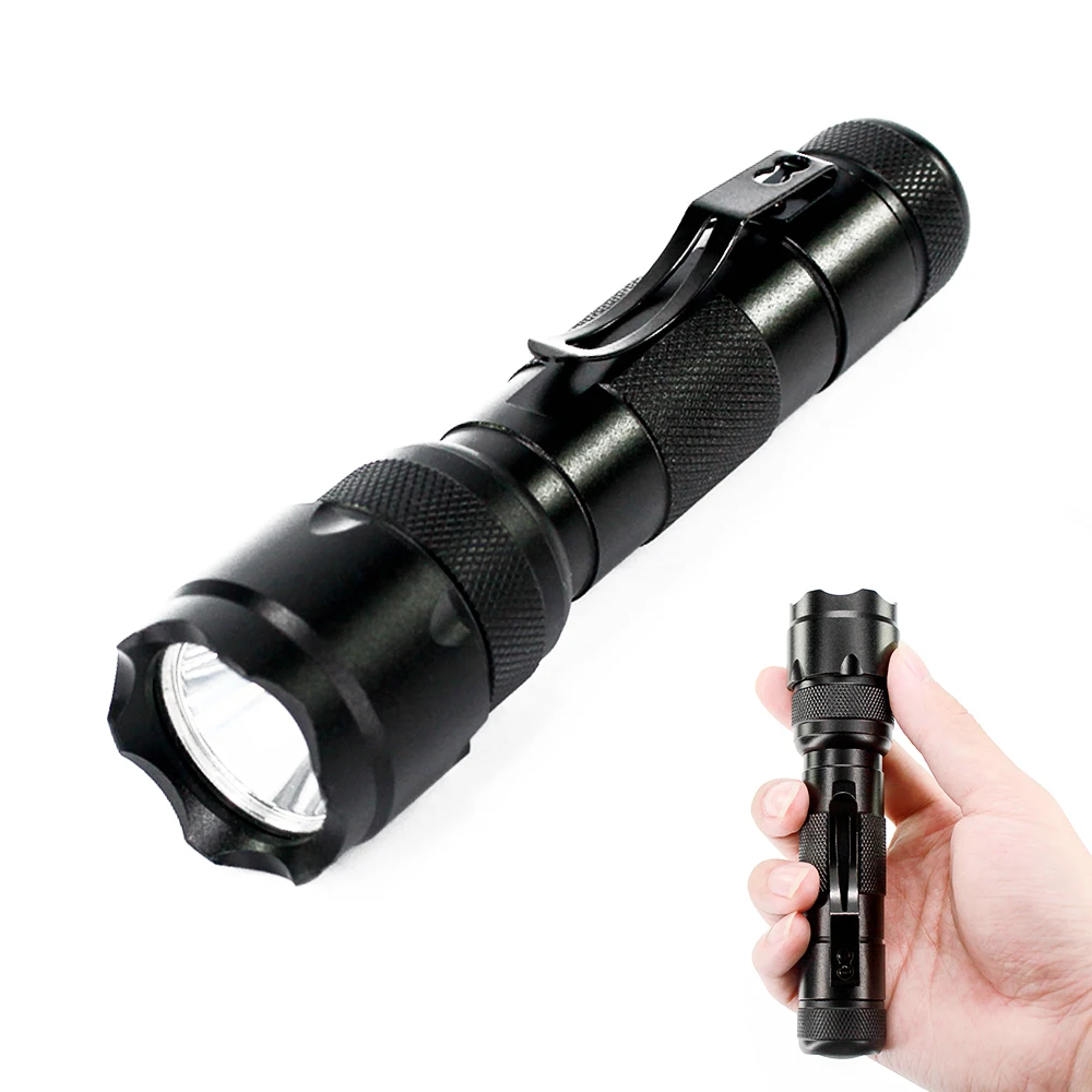 custom logo color aluminum flashlight hand lamp 5 mode small T6 led torch light