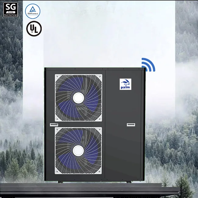 SG Ready Palm Air source heat pump monoblock R32  R290 heat pump water heater with wifi erp A+++ eer21