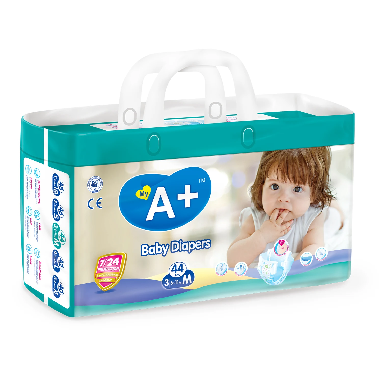 Wholesale baby diapers Soft Skin Organic Baby Bamboo Fiber Natural Disposable Baby Diaper