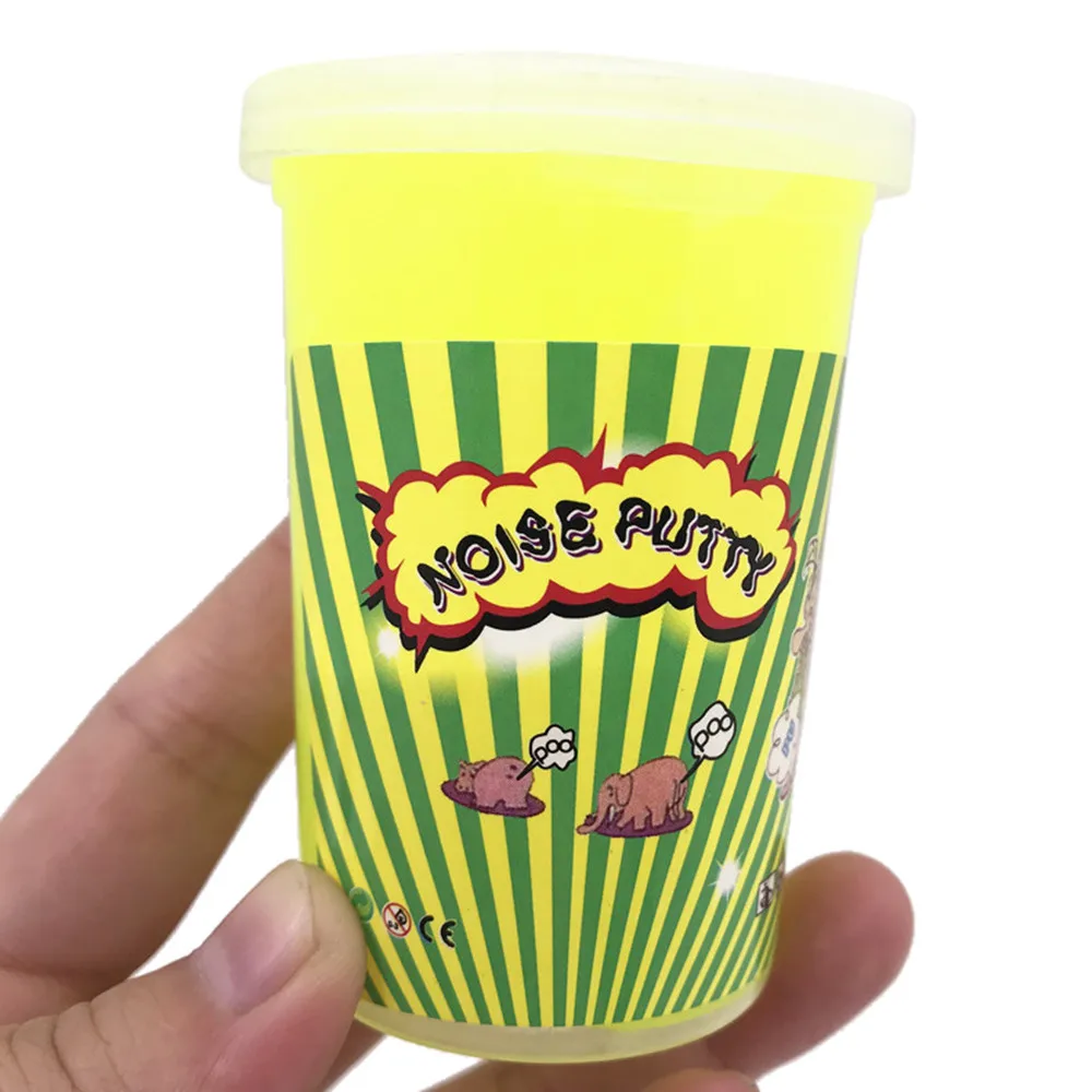 
Closestool Noise Putty Slime Fart Mud Tricky Stress Relief Sludge Toys Non-toxic Clear Relief Stress Toys Gift For Kid Children 