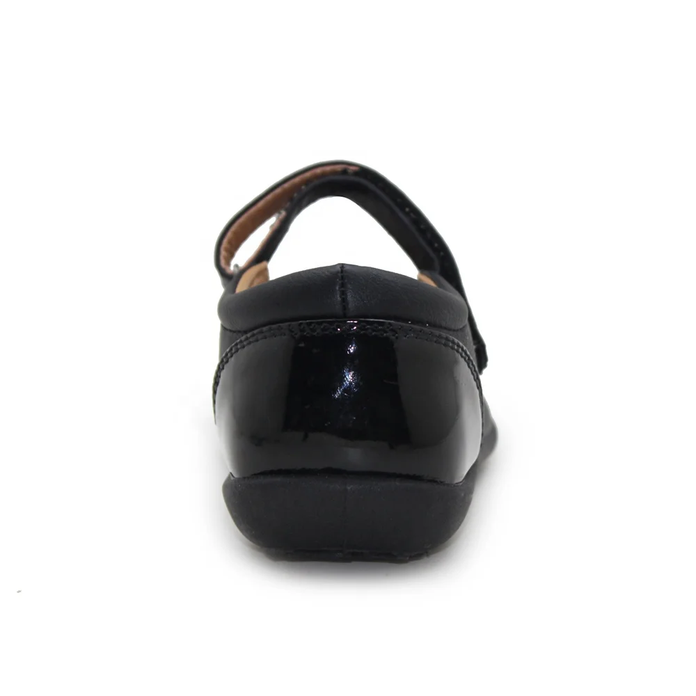 High Quality Cheap Children Footwear Black Leather Dress Formal Back to School Shoes for Kids