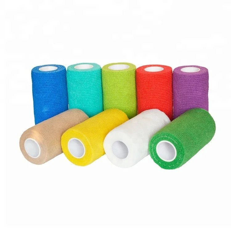 Производитель, бесплатный образец, когезионная оберточная лошадь, поставка, Гибкая эластичная ветеринарная оберточная когезионная лента, бандаж