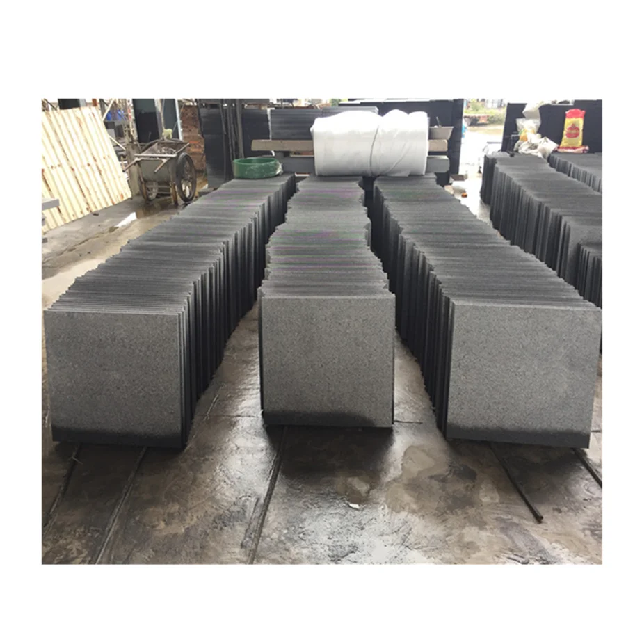 China flamed padang dark g654 granite tiles