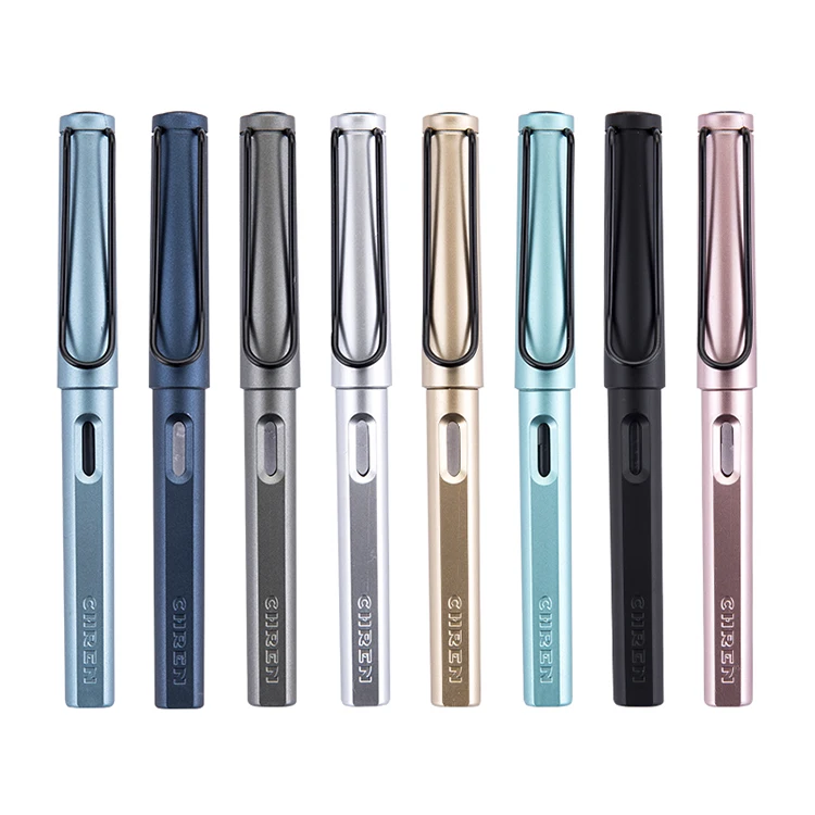 Transparent Plastic Business Gift Piston Stationery Fountain Pen