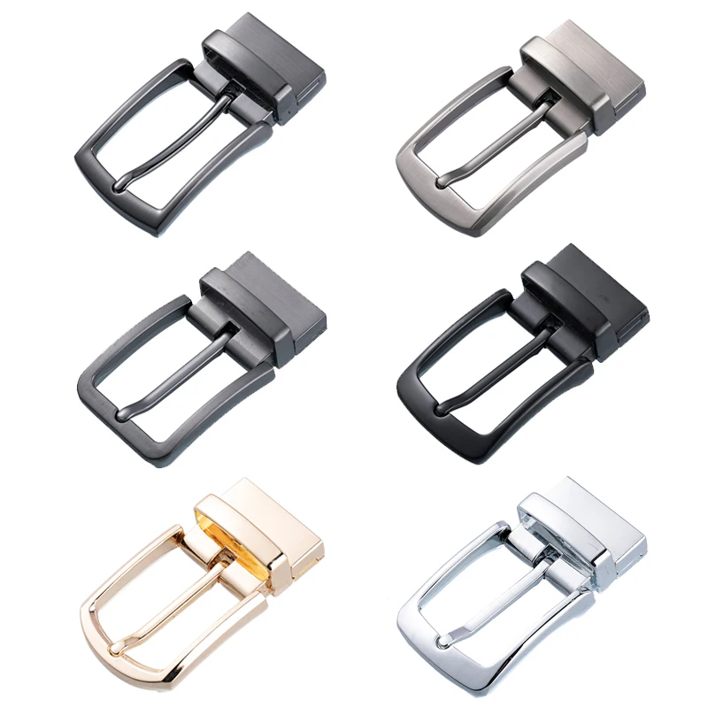 YIXI Pin-M Factory Oem Design Zinc Alloy Two Sides belt buckle Matel custom Logo Multicolor Reversible Belt Buckle For Men Belt