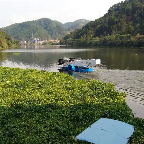 Made in China Factory Customized Automatic CE Reservoir Hydroelectric Station River Ocean Pond Weed Cleaning CollectBoat