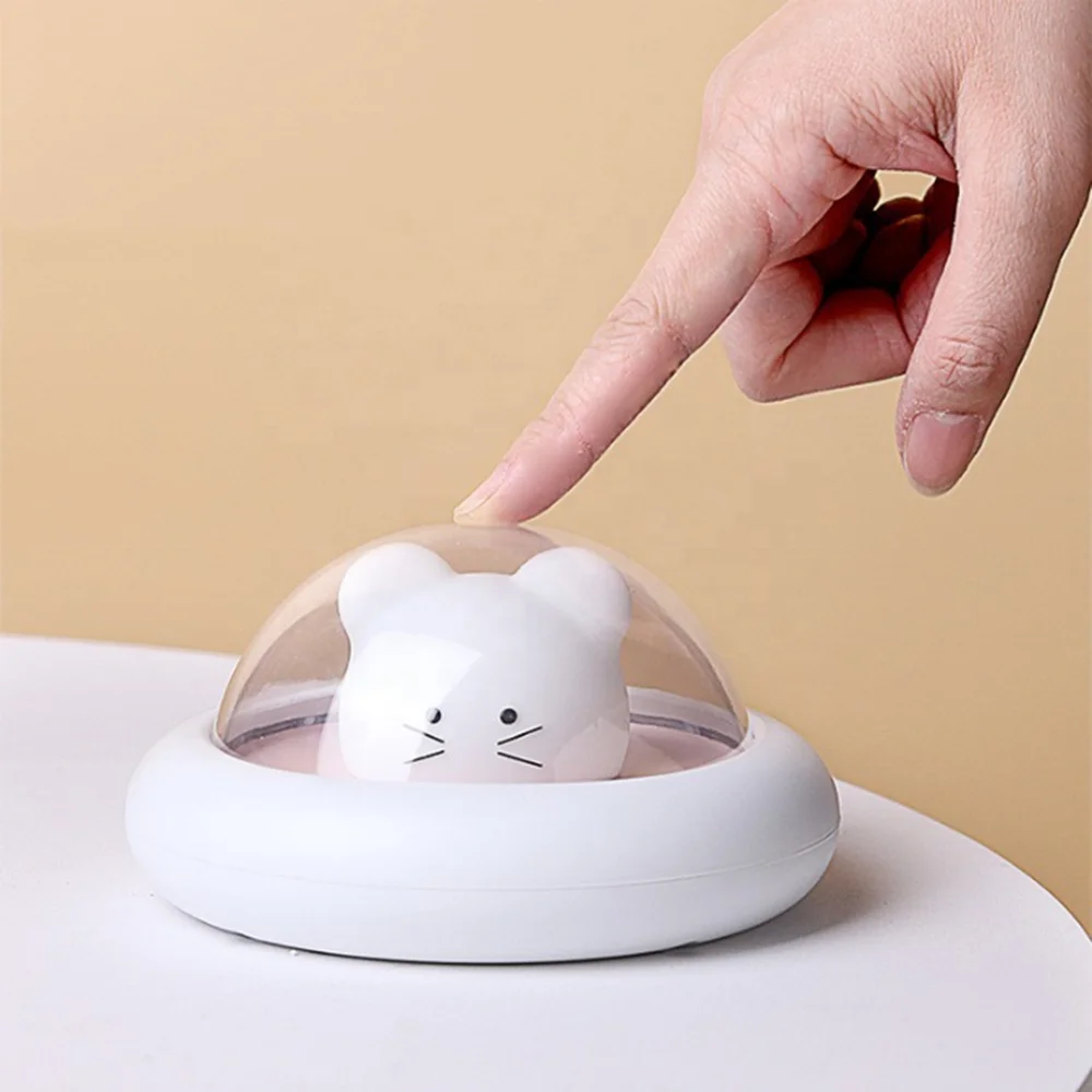 Wholesale Baby Nursery Lamp USB Silicone Night Light Bedside RGB Pat Light LED Cartoon Color Changing Light Gift Home Decor