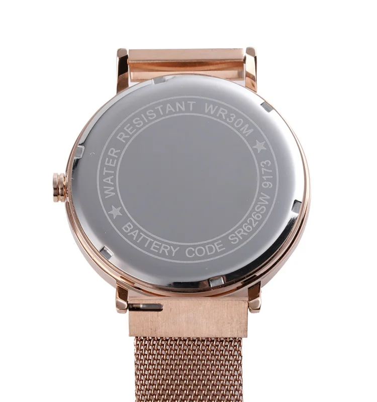 Custom Logo Stainless Steel Material Automatic Wrist Watches Mesh Band Rose Gold Skull Mens Elegant Wrist Watch