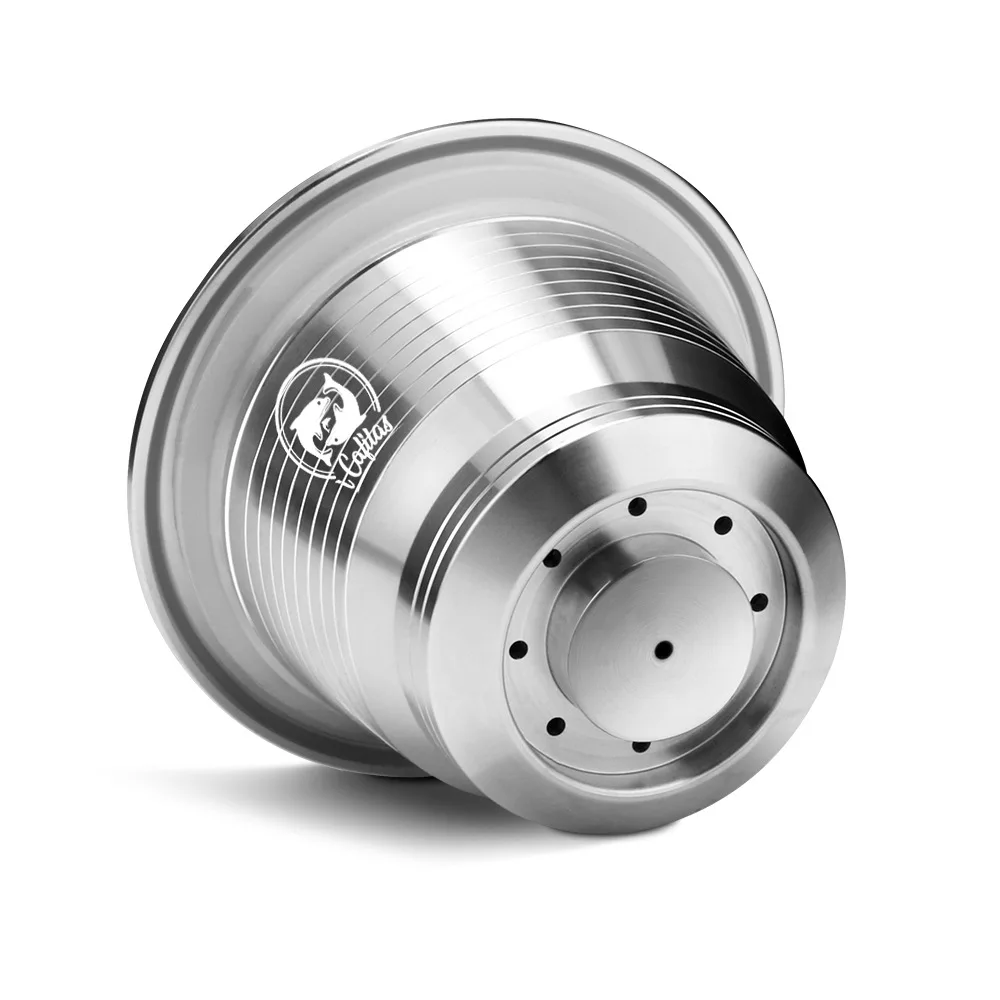 Factory Direct Sales custom oem empty stainless steel nespresso reusable coffee capsule