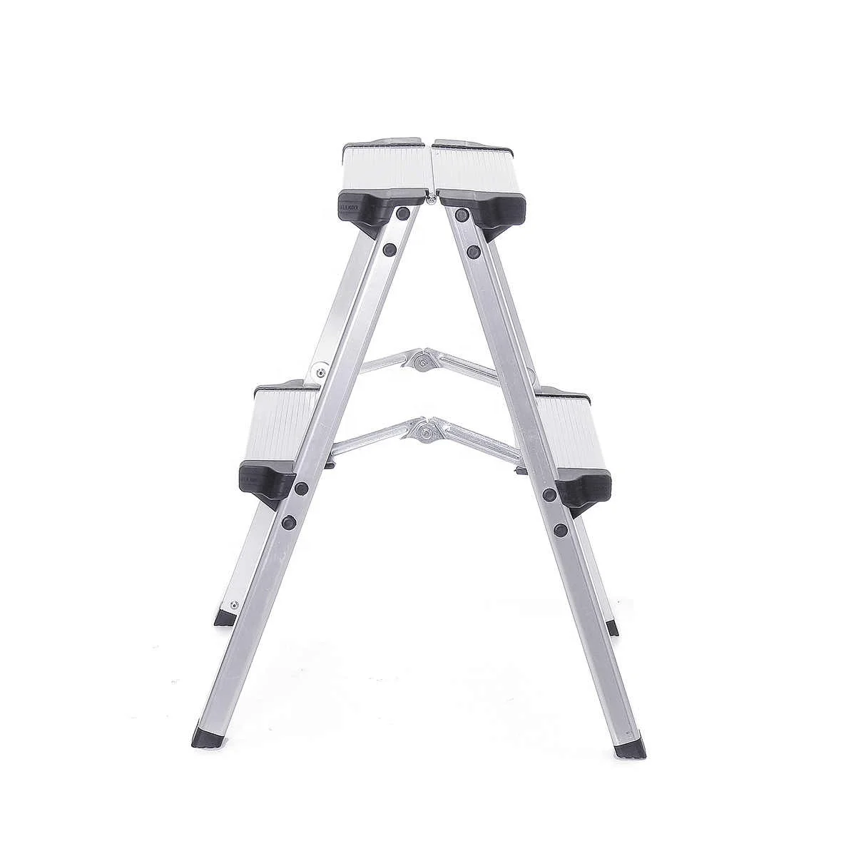 36x40x50cm 150KG Maximum Load Aluminum Folding Ladder Anti Slip Safety Platform Stairs Ladder Maximum Load 2 Step Stool Ladder