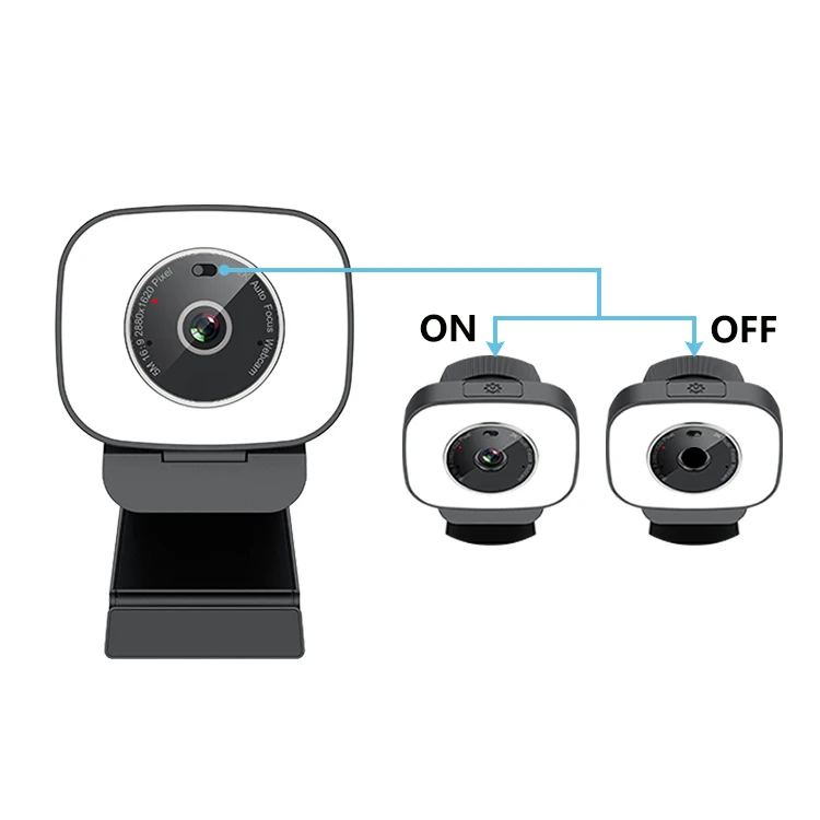 2021 New Arrival Full Hd 1080p Usb Mini Pc Computer 2k Web Cam Video Camera Webcam With Stretchable Cable