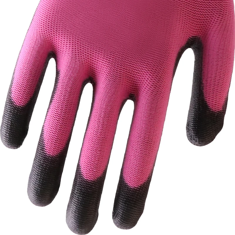 XINGYU CE EM388  High quality factory wholesale13G Polyester PU Coated  Garden work safety gloves