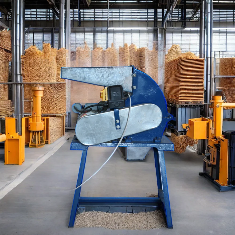 2024 New Small Wood Hammer Mill with Chipper Feed Processing Machines in One Unit