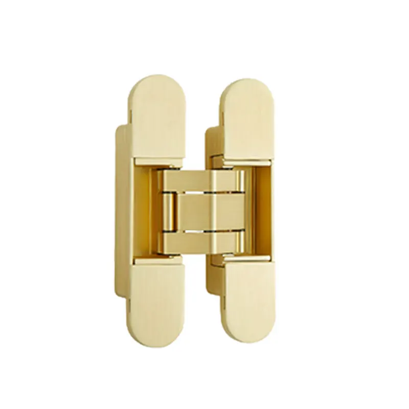 Zinc Alloy 3d Adjustable Concealed Hinges Soft Closing Door Hidden Hinges Durable Black 180 Degree Invisible Hinge