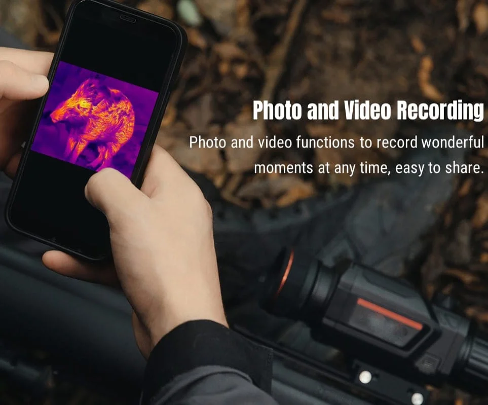 Hot Spot Tracking Hunting Night Vision Thermal Monocular, Thermal Imager Camera, 384*288 Resolution, 25010m