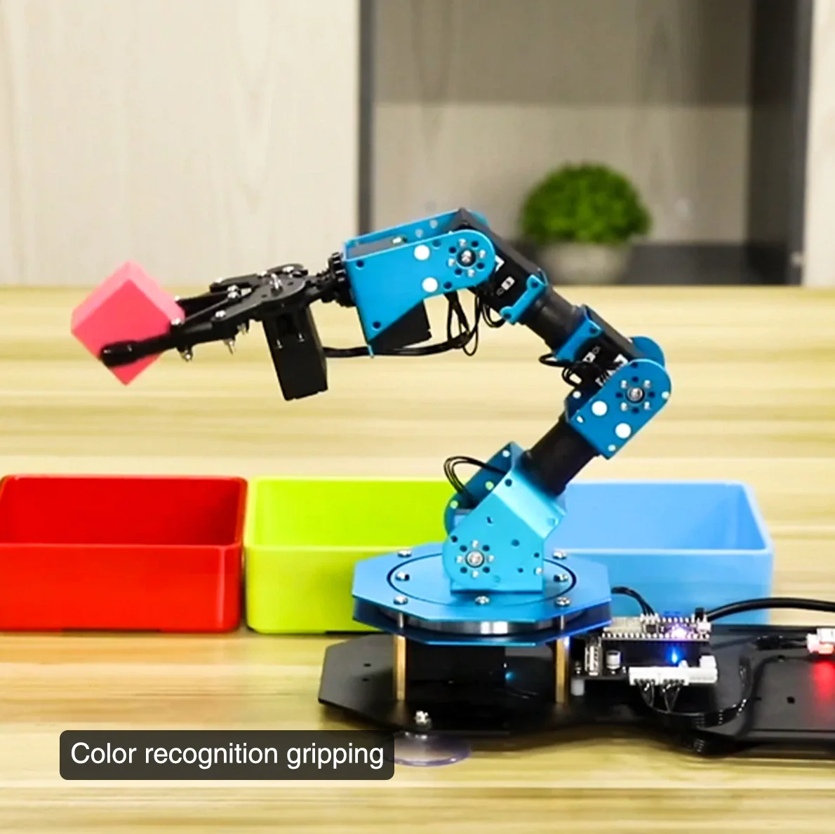 Hiwonder ESP32 Robotics Arm Starter Kit with Serial Bus Servo STEM Robot 5 DOF Programmable Education Tool