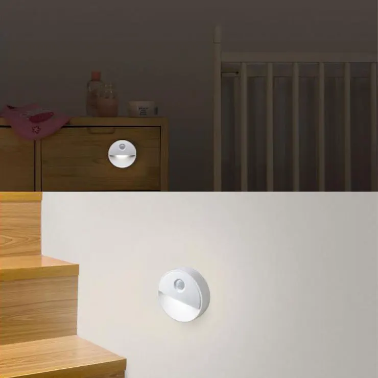 2pcs per set Battery powered led cabinet sensor lights,thin motion sensor light for stairs lights led step with sensor