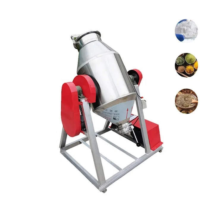 Multifunctional cone mixer seasoning drum barrel 200l drum  laboratory stirrer 100kg double cone plastic tumbler mixer