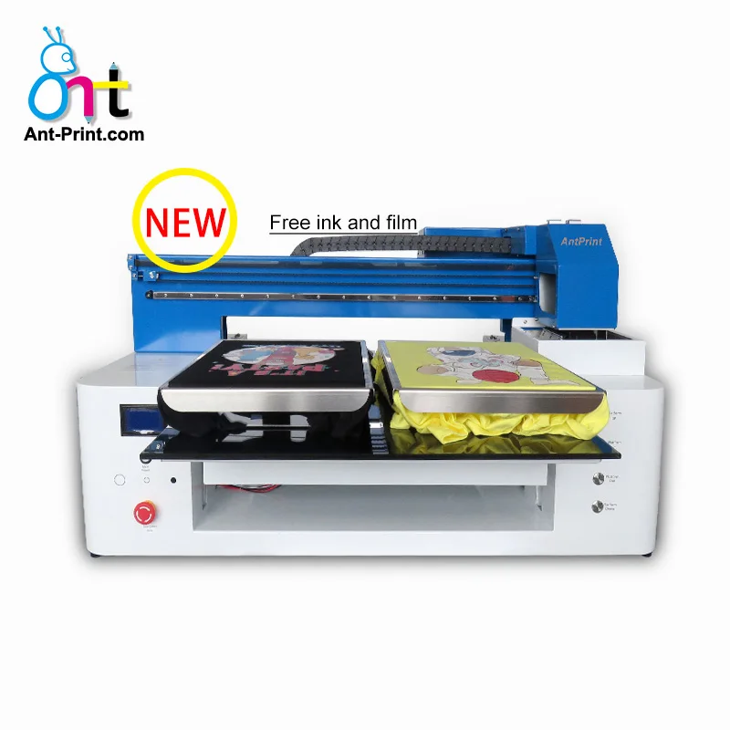 Antprint a3 size direct to garment dtg flatbed printer digital inkjet tshirt printing machine wholesale dtg printer