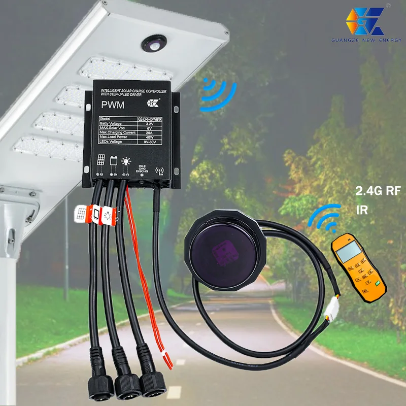 12/24v 10a Regulator Solar Street Light PWM Solar Light Ip67 Charging Controller for Lead Acid Battery with Microwave Sensor
