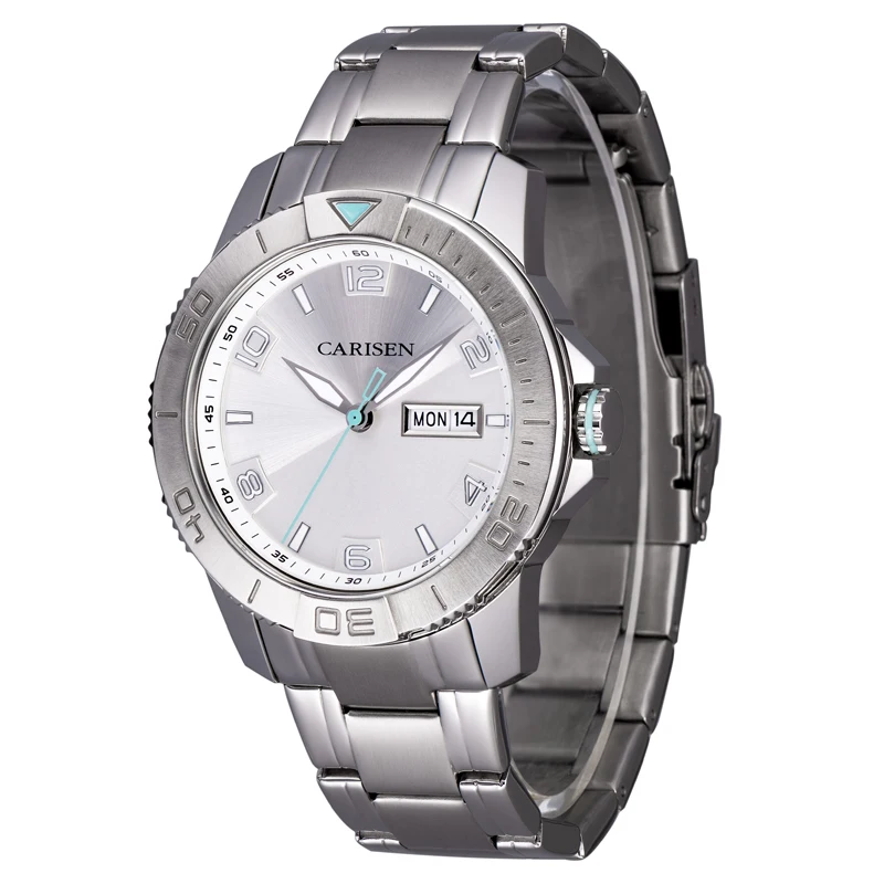 Wholesale Custom Stainless Steel Quartz Wristwatch Fashion Dive Big Dial Men Wrist Watch